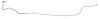 Intermediate Brake Line for 1982-1983 Chevy Camaro, Pontiac Firebird with 5.0L 8-Cylinder Engine [1-PC, Stainless Steel] - image 1