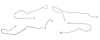 Intermediate Brake Line Kit for 1995-1997 Chevy Camaro, Pontiac Trans Am with Traction Control [4-PC, Steel] - image 1