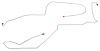 Intermediate Brake Line for 1998-2002 Chevy Camaro, Pontiac Firebird/Trans Am without Traction Control [2-PC, Stainless Steel] - image 1