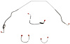 Front Brake Line Set for 1969 Chevy Camaro with Standard Drum Brakes [4-PC, Steel] - image 1