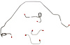 Front Brake Line Set for 1971-1980 Chevy Camaro, Pontiac Firebird [Stainless Steel] - image 1