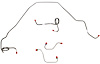 Front Brake Line Set for 1971-1980 Chevy Camaro, Pontiac Firebird [Stainless Steel] - image 1