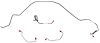 Front Brake Line Set for 1981 Chevy Camaro, Pontiac Firebird with Power Disc Brakes [Steel] - image 1