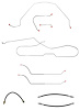Complete Brake Line & Hose Set for 1964 Chevy Chevelle, Malibu Hardtop with Manual Drum Brakes [Stainless Steel] - image 1