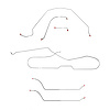 Complete Brake Line Set for 1964 Chevy Chevelle, Malibu Hardtop with Power Drum Brakes [Stainless Steel] - image 1