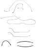 Complete Brake Line & Hose Set for 1964 Chevy Chevelle, Malibu Hardtop with Power Drum Brakes [Stainless Steel] - image 1