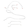 Complete Brake Line Set for 1964-1965 Chevy Chevelle, Malibu Convertible with Manual Drum Brakes [Stainless Steel] - image 1