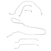 Complete Brake Line Set for 1964-1965 Chevy Chevelle, Malibu Convertible with Power Drum Brakes [Stainless Steel] - image 1