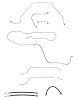 Complete Brake Line & Hose Kit for 1965 Chevy Chevelle, Malibu Hardtop w/Manual Drum Brakes [Stainless Steel] - image 1