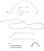 Complete Brake Line & Hose Kit for 1965 Chevy Chevelle, Malibu Z16 or SS Convertible Models w/Drum Brakes [Stainless Steel] - image 1