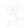 Complete Brake Line Set for 1965 Chevy Chevelle, Malibu Z16 or Super Sport Hardtop Models, w/Drum Brakes [Stainless Steel] - image 1