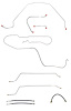 Complete Brake Line & Hose Kit for 1965 Chevy Chevelle, Malibu Z16 or SS Hardtop Models w/Drum Brakes [Stainless Steel] - image 1