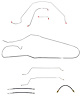 Complete Brake Line & Hose Kit for 1966 Chevy Chevelle, Malibu Convertible w/Power Drum Brakes [Stainless Steel] - image 1
