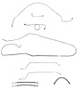Complete Brake Line & Hose Kit for 1966 Chevy Chevelle, Malibu Convertible w/Manual Drum Brakes [Stainless Steel] - image 1