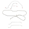 Complete Brake Line Set for 1966 Chevy Malibu Hardtop with Power Drum Brakes [Stainless Steel] - image 1