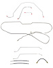 Complete Brake Line & Hose Kit for 1966 Chevy Chevelle, Malibu Hardtop w/Power Drum Brakes [Stainless Steel] - image 1