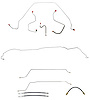 Complete Brake Line & Hose Kit for 1967 Chevy Chevelle, Malibu Convertible w/Manual Drum Brakes [Stainless Steel] - image 1