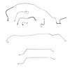 Complete Brake Line Set for 1967 Chevy Chevelle, Malibu Convertible with Power Drum Brakes [Stainless Steel] - image 1