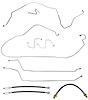 Complete Brake Line & Hose Kit for 1967 Chevy Chevelle, Malibu SS Convertible w/Manual Drum Brakes [Stainless Steel] - image 1
