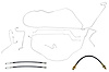 Complete Brake Line & Hose Kit for 1967 Chevy Chevelle, Malibu SS Convertible w/Power Disc Brakes [Stainless Steel] - image 1