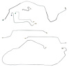 Complete Brake Line Set for 1967 Chevy Chevelle, Malibu Convertible Super Sport with Power Drum Brakes [Stainless Steel] - image 1