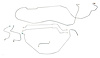 Complete Brake Line Set for 1967 Chevy Chevelle, Malibu Hardtop with Manual Drum Brakes [Stainless Steel] - image 1