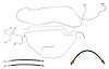 Complete Brake Line & Hose Kit for 1967 Chevy Chevelle, Malibu Hardtop w/Manual Drum Brakes [Stainless Steel] - image 1