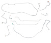 Complete Brake Line Set for 1967 Chevy Chevelle, Malibu Hardtop Super Sport with Manual Disc Brakes [Stainless Steel] - image 1