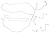Complete Brake Line Set for 1967 Chevy Chevelle, Malibu Hardtop Super Sport with Manual Drum Brakes [Stainless Steel] - image 1