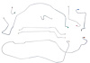 Complete Brake Line Set for 1967 Chevy Chevelle, Malibu Hardtop Super Sport with Power Disc Brakes [Stainless Steel] - image 1