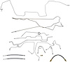 Complete Brake Line & Hose Kit for 1967 Chevy Chevelle, Malibu SS Hardtop w/Power Drum Brakes [Stainless Steel] - image 1