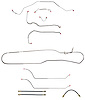 Complete Brake Line & Hose Kit for 1968 Chevy Chevelle, Malibu SS Convertible w/Power Disc Brakes [Stainless Steel] - image 1