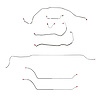 Complete Brake Line Set for 1969 Chevy Chevelle, Malibu Convertible with Manual Disc Brakes [Stainless Steel] - image 1
