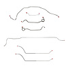 Complete Brake Line Set for 1969 Chevy Chevelle, Malibu Convertible with Manual Drum Brakes [Stainless Steel] - image 1