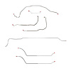 Complete Brake Line Set for 1969 Chevy Chevelle, Malibu Convertible Super Sport with Manual Drum Brakes [Stainless Steel] - image 1