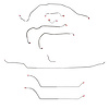 Complete Brake Line Set for 1970 Chevy Chevelle, Malibu Convertible with Power Disc Brakes [Stainless Steel] - image 1