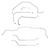 Complete Brake Line Set for 1971-1972 Chevy Chevelle, Malibu  Hardtop with Power Disc Brakes [Stainless Steel] - image 1