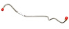 Fuel Line, Fuel Pump to Carburetor for Select 1967-1969 Chevy Models with 327/350 4-bbl Engine 275/295 HP [3/8 in., Stainl] - image 1