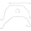 Front Brake Line Set for 1947-1950 Chevrolet & GMC Series I, 1/2-Ton Trucks [4-PC, Stainless Steel] - image 1