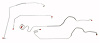 Front Brake Line Set for 1973-1980 Chevy K10/K20, GMC K1500/K2500 Trucks with Power Brakes [7-PC, Stainless Steel] - image 1