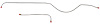 Rear Axle Brake Line Set for 1947-1950 Chevy & GMC Series I, 1/2-Ton 2WD Trucks [Stainless Steel] - image 1