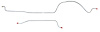 Rear Axle Brake Line Set for 1955-1957 Chevy & GMC Series II, 1/2-Ton Trucks with Standard Brakes [Stainless Steel] - image 1