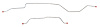 Rear Axle Brake Line Set for 1963-1966 Chevy C10 & GMC C1500 1/2-Ton Trucks [Stainless Steel] - image 1