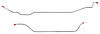 Rear Axle Brake Line Set for 1971-1972 Chevy C10 & GMC C1500 2WD 1/2-Ton w/5-Lug Axles/Coil-Springs [2-PC, Stainless Steel] - image 1