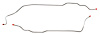 Rear Axle Brake Line Set for 1973-1980 Chevy C10, GMC C1500 2WD 1/2-Ton w/5-Lug Axles/Leaf-Springs [2-PC, Stainless Steel] - image 1