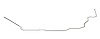 Main Front-to-Rear Fuel Line for 1955-1957 GM Series II Pickup Trucks with 6-Cyl. [5/16 in. O.D., Stainless Steel] - image 1