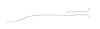 Main Front-to-Rear Fuel Line for 1967-1970 Chevy C10, GMC C1500 2WD Trucks with 6-Cyl. Engine [5/16 in. O.D., Stainless Steel] - image 1