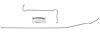 Main Front-to-Rear Fuel Line for 1971-1972 Chevy C20, GMC C2500 2WD Trucks with 8-Cyl. Engine [3/8 in. O.D., Stainless Steel] - image 1