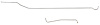 Main Front-to-Rear Fuel Line for 1971-1972 Chevy C10/C20, GMC C1500/C2500 2WD Trucks with 6-Cyl. Eng. [Stainless Steel] - image 1