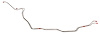 Transmission Oil Cooler Lines for 1973-1975 Chevy C10/C20, GMC C1500/C2500 w/Turbo-Hydramatic 350/400 Trans. [Stainless Steel] - image 1
